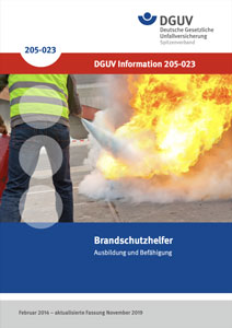 DGUV 205-023, Brandschutzhelfer, Ausbildung und Befähigung