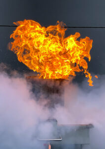 Flamme von einer Brand-Simulations