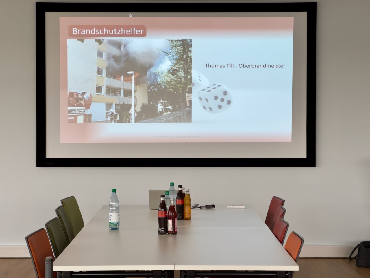 Unterrichtsraum Brandschutzbelehrung