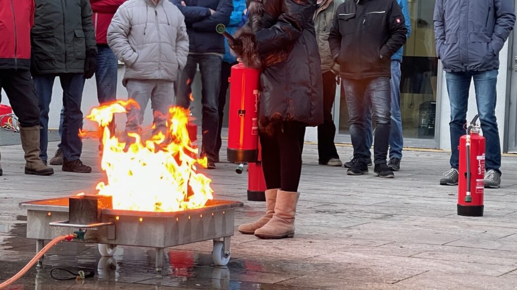 Brandschutzschulung mit Löschtrainer