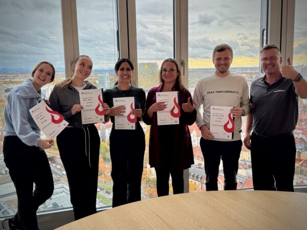 Brandschutzhelfer Ausbildung München - in 4 Stunden haben es die Teilnehmer*innen gemacht.