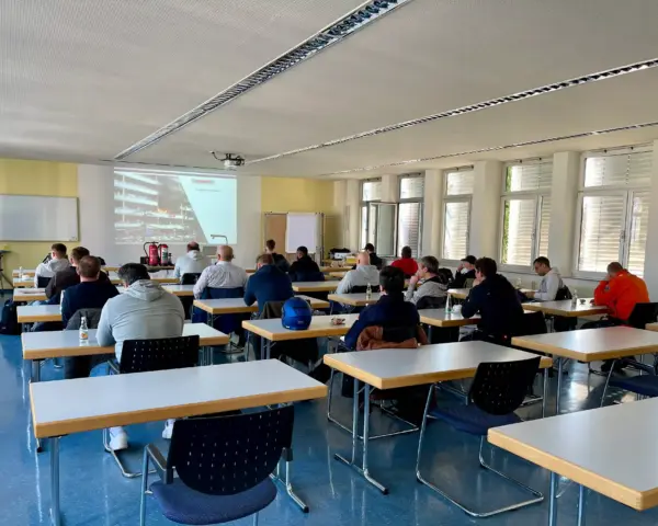 Unterricht in der Brandschutzhelfer-Schulung in Nürnberg